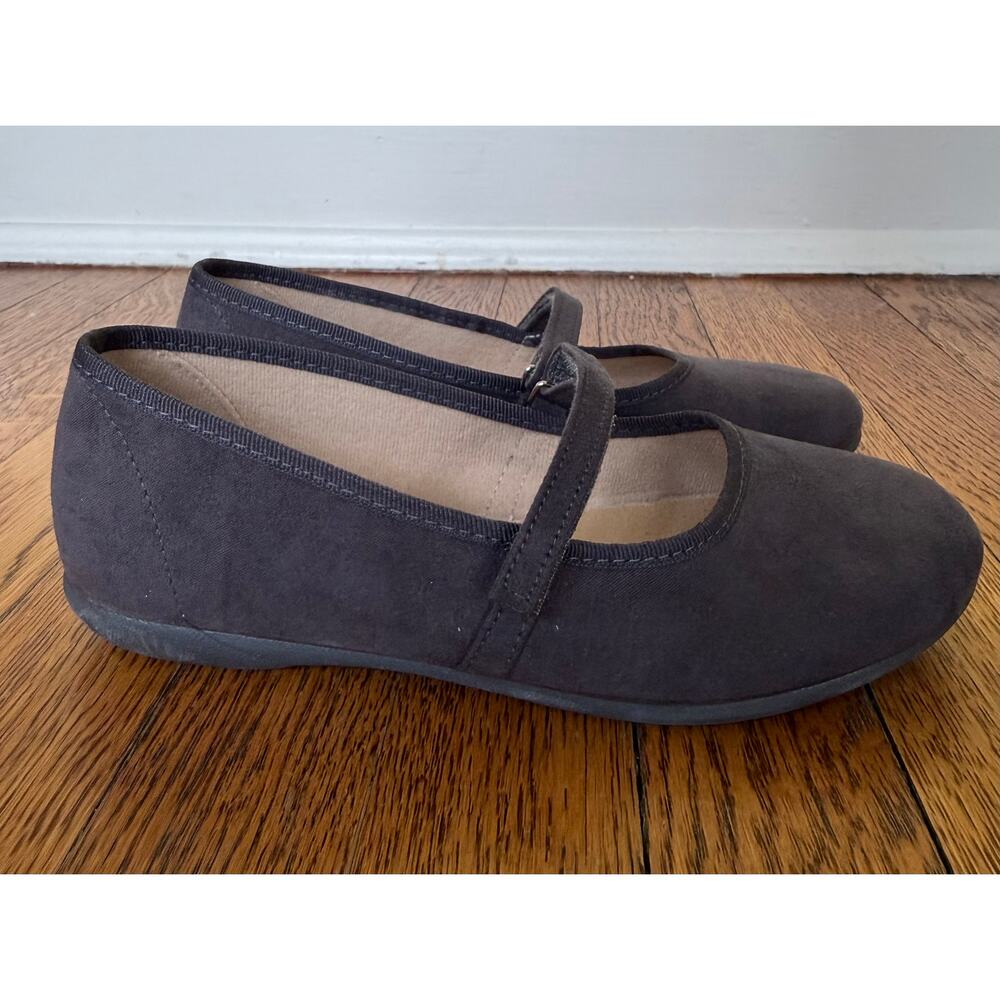 Pisamonas Girls' Suede Mary Jane Flats Size 1.5